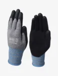 BLACKDECKER Grey &amp Black Safety Nitrile Coated Gloves Size-L BXPG0330IN