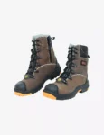 Brown Leather Safety Shoes BXWB0163IN