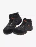 Navy Blue Leather Safety Shoes BXWB0164IN