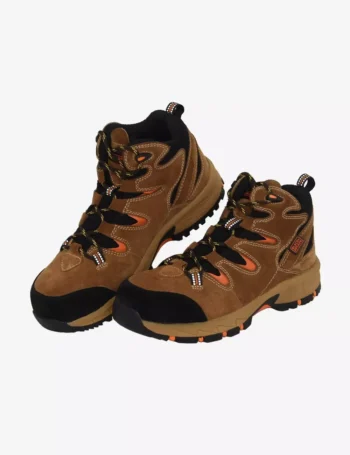 Camel Suede Leather Safety Shoes BXWB0169IN