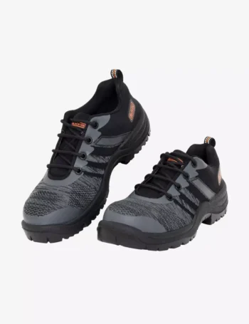 BlackDecker Grey and Black Lace up Safety Footwear BXWB0181IN