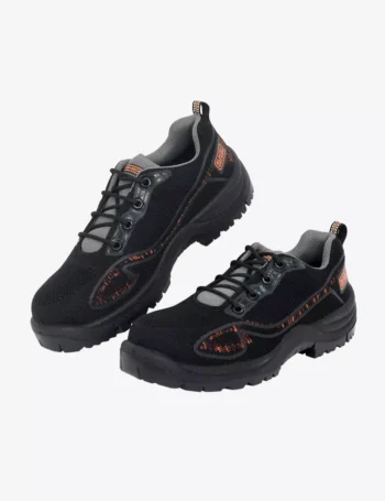 BlackDecker Black and Orange Lace up Safety Footwear BXWB0182IN