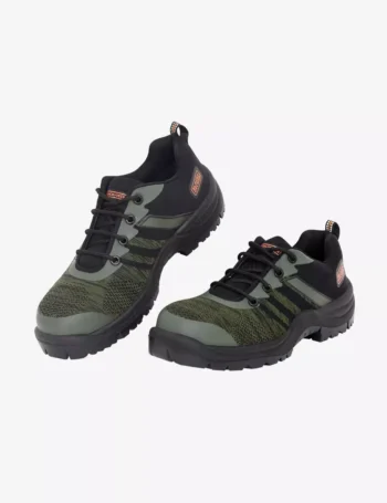 BlackDecker Olive Green and Black Lace up Safety Footwear BXWB0185IN