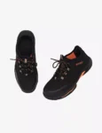 Black Suede Finish Microfiber Safety Shoes