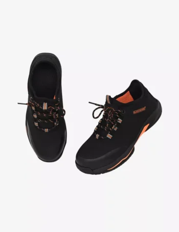 Black Suede Finish Microfiber Safety Shoes