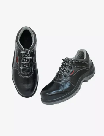 Buff Black Grain Apollo Print Leather Safety Shoes FS113BL(FWDRMN)