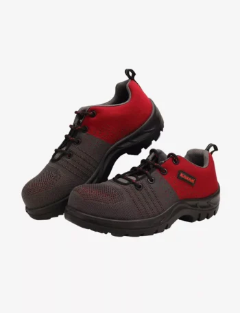 Flytex Red and Grey Sporty Safety Shoes FS213FN(FWSAMN)