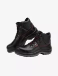 Workman High Ankle Black Leather Safety Shoes FS21BL(FWDAPN)