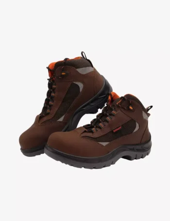 Executive Sporty Lace-Up Brown Leather Safety Shoes FS65BR(SWDAMN)