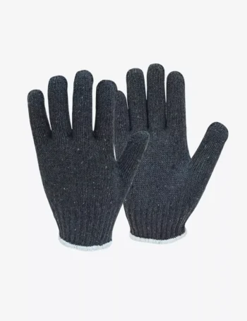 Cotton and Synthetic Gloves Grey Melange FT603
