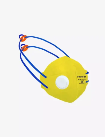 FFP1 S Disposable Flat Fold Respirator with Head Strap and Exhalation Valve FT361(P1)(YELLOW)