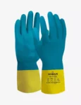 Flocked Liner with Neoprene over Latex Coating Safety Gloves HS171