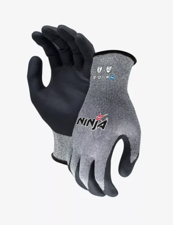 Composite Knitted Liner with KTCR and NFT coating Safety Gloves HS46