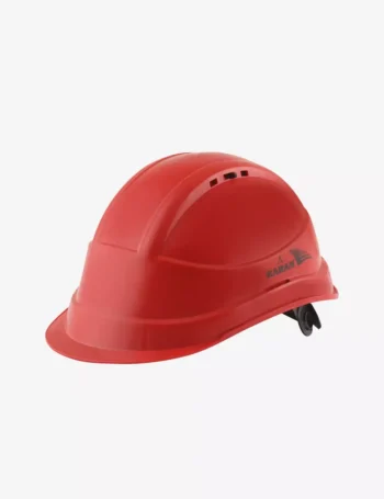 Safety Helmet with Protective Peak with Slider Type Adjustment and Ventilation Slots PN541