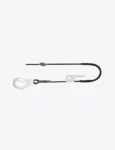 KARAM 2 m Work Positioning Lanyard with Grip Adjuster RG03 Protective Sleeve PN112 PN136 PN245(PR)(112_136)(2.0M)