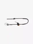 KARAM 2 m Work Positioning Lanyard with Grip Adjuster RG07 Protective Sleeve (Kernmantle Rope) PN247(PR)(2.0M)