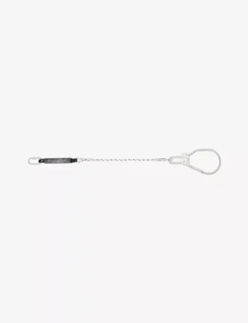 KARAM 2 m Energy Absorbing Twisted Rope Lanyard One Side Karabiner PN112 and Other Side Hook PN131N PN308(112_132)(2.0M)