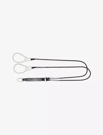 KARAM 2 mForked Lanyard with Energy Absorber and Connectors PN112 & PN132 PN341(112_132)(2.0M)