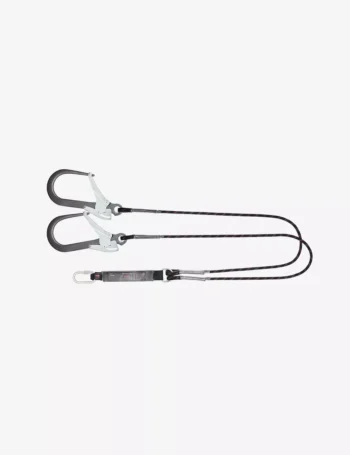 KARAM 1.8 m Forked Lanyard with Energy Absorber and Connectors PN112 & PN138 PN341(112_138)(1.8M)