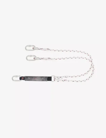KARAM 2 m Forked Lanyard with Energy Absorber and Connectors PN112 & PN112 PN351(112_112)(2.0M)