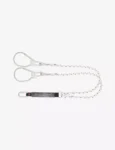 KARAM 2 m Forked Lanyard with Energy Absorber One Side Karabiner PN112 and Other Side Hook PN132 (14 mm Rope) PN351(112_132)(2.0M)(14MM)