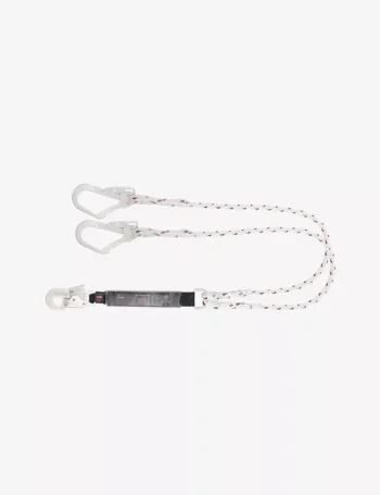 KARAM Forked Lanyard with Energy Absorber One Side Hook PN121 and Other Side Hook PN131