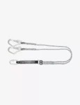 KARAM 2 m Forked Lanyard with Energy Absorber One Side Karabiner PN112 and Other Side Hook PN121 PN351(PP)(2.0M)