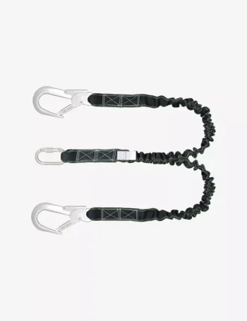 KARAM 2 m Expandable Internal Shock Absorbing Twin Lanyard (Industrial Safety Variant) PN371(IS)(A)(2.0M)