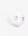 FFP2 SL Pollution Resistant Disposable Face Respirator with Ear Loops and Exhalation Valve RF02(WHITE)
