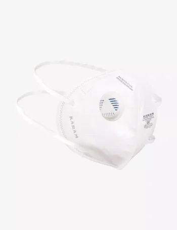 FFP2S Pollution Resistant Disposable Face Respirator with Headbands and Exhalation Valve RFH02 White Pack of 1