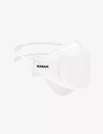 FFP2 NR D Pollution Resistant Disposable Fish type Respirator without Valve RFTH12(WHITE) -Pack of 1